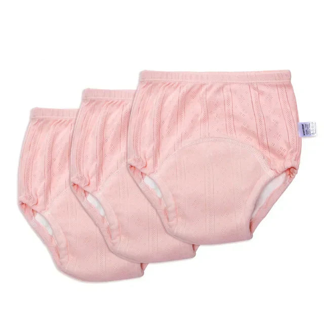 Soft Cotton Baby Training Pants (3-Pack)