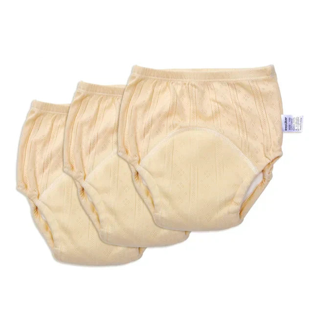 Soft Cotton Baby Training Pants (3-Pack)