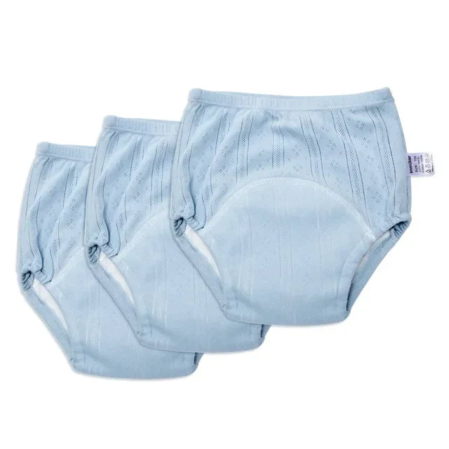 Soft Cotton Baby Training Pants (3-Pack)