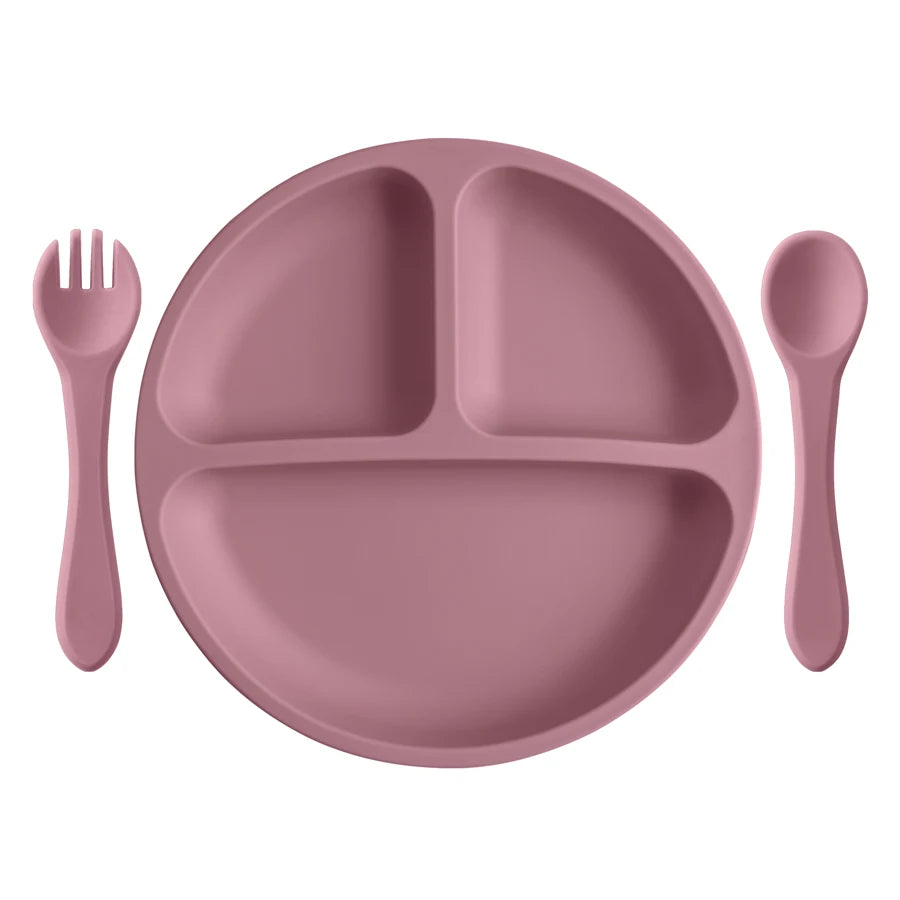 Silicone Suction Divided Plate Set