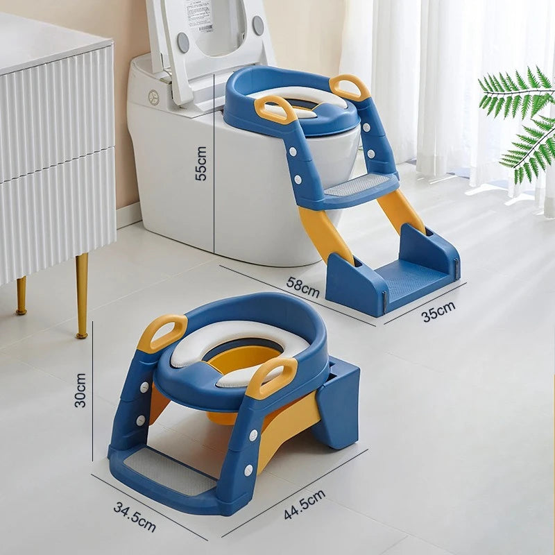 2-in-1 Toddler Potty Training Seat with Step Ladder