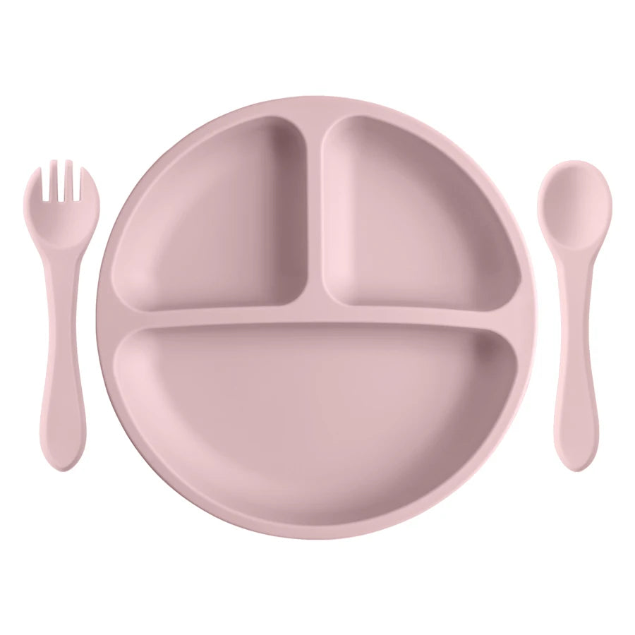 Silicone Suction Divided Plate Set
