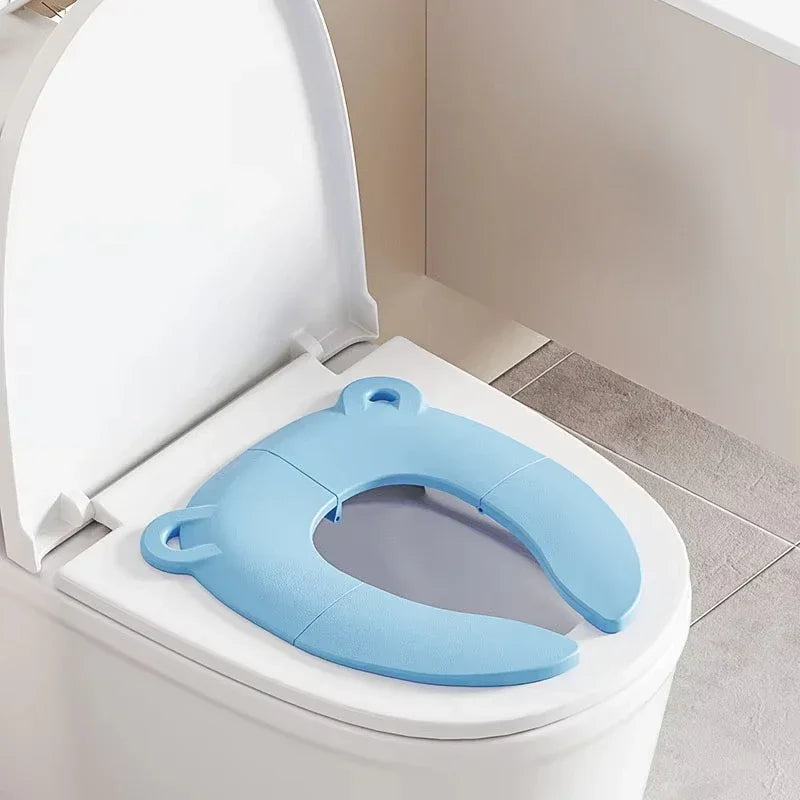 Foldable Portable Toddler Toilet Seat with Anti-Slip Design