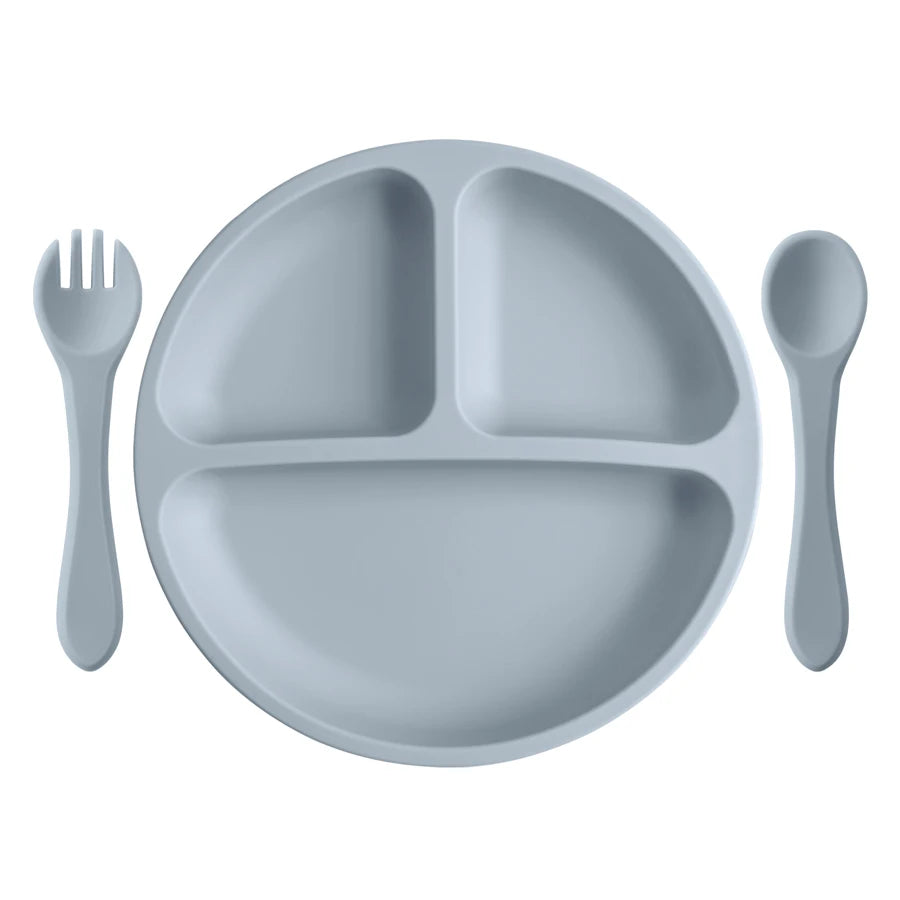 Silicone Suction Divided Plate Set